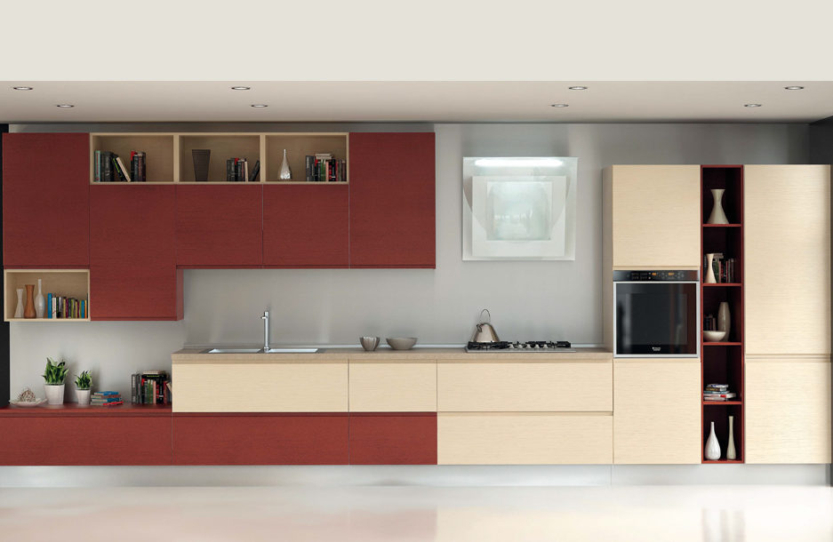 composizione numero 1 sanasi cucine cucina moderna modello vanessa evolution san pancrazio salentino lecce dubai brindisi