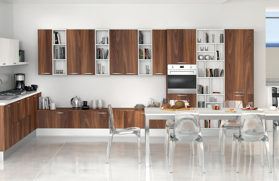 composizione quattro cucina moderna collezione kreativa sanasi cucine dubai san pancrazio salentino lecce brindisi