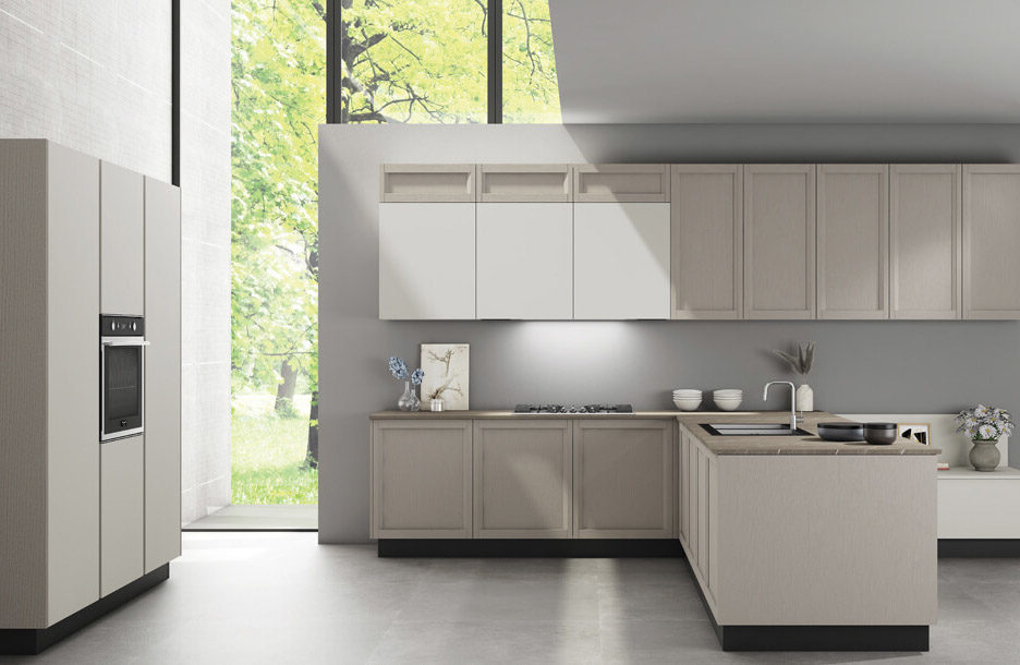 cucina-moderna-sanasi-opera-soft-finitura-camoscio-lecce-brindisi 1