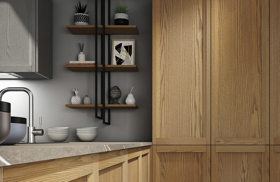 cucina-moderna-sanasi-opera-soft-rovere-naturale-lecce-brindisi 1